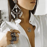 Prerna Boho Statement Earrings - LOW STOCK!! - The Songbird Collection 