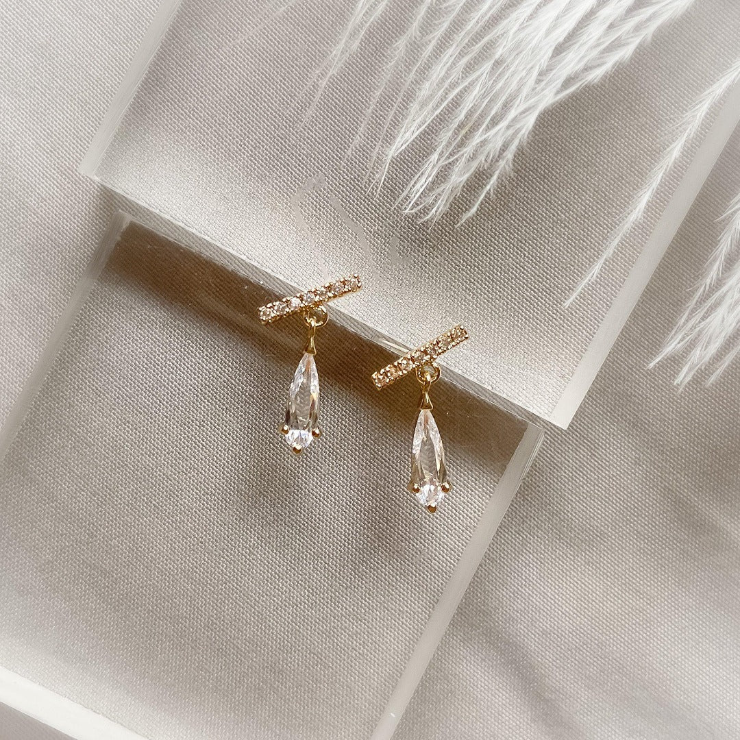 Liara Mini Crystal Drop Earrings - RESTOCKED! - The Songbird Collection 