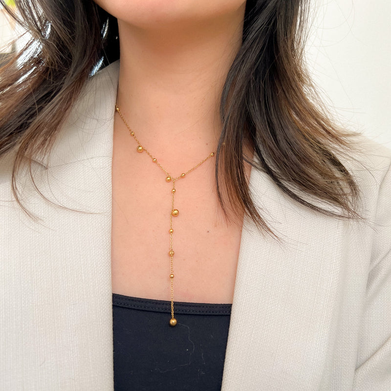 Coco Lariat Necklace-Necklaces-The Songbird Collection