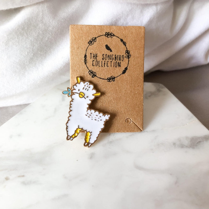 Alpacas and Llamas Enamel Pins - The Songbird Collection 