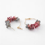 Anielle flower hoops Earrings - 4 Colors SELLING OUT!! - The Songbird Collection 