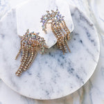 Fireworks Rhinestone Tassel Earrings - 2 Color Choices! - The Songbird Collection 