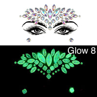 Glow in the Dark Face Gems - 14 NEW Designs for 2020! - The Songbird Collection 