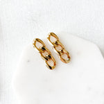 Chévere Chain Link Earrings-Earrings-The Songbird Collection