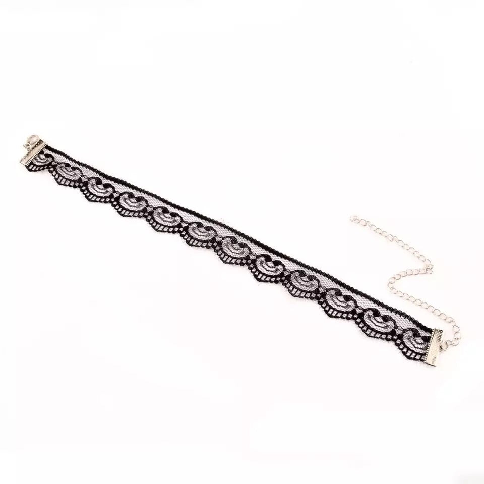 Belle Lace Choker - Black & White LOW STOCK!! - The Songbird Collection 