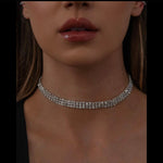 Reina Rhinestone Choker - 4 Sizes-Necklaces-The Songbird Collection