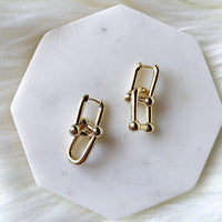 Bar-Belle Chain Link Earrings - Get that Celebrity Look! - The Songbird Collection 