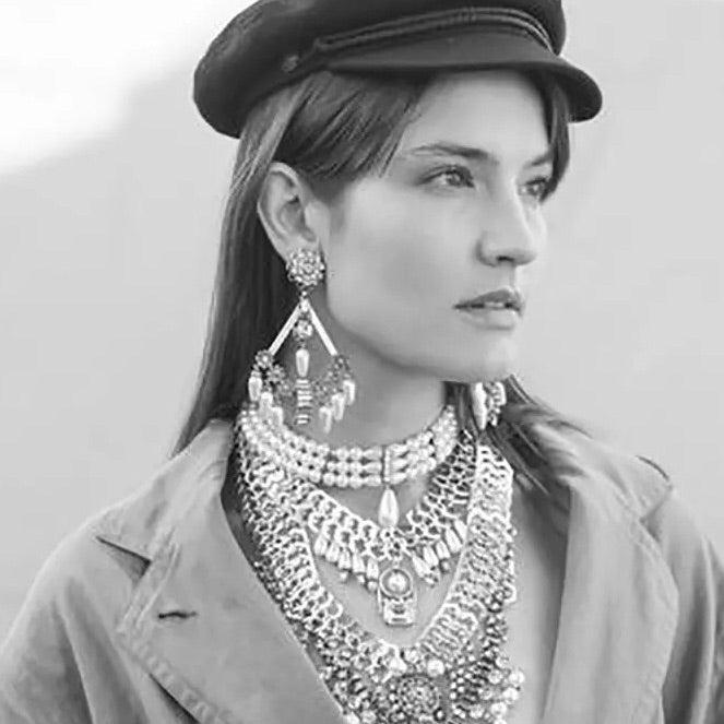 Prerna Boho Statement Earrings - LOW STOCK!! - The Songbird Collection 