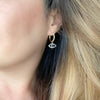 Blue Eye Huggies-Earrings-The Songbird Collection