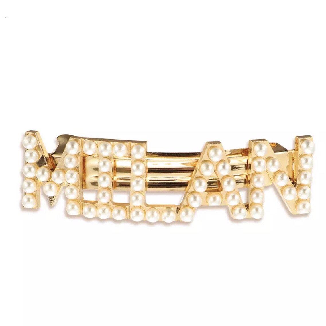 Jet Setter Pearl Hair Barrettes - LAST CHANCE! - The Songbird Collection 