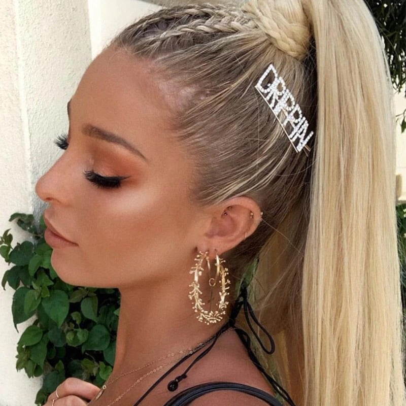 DAMN DRIPPIN GLAM Rhinestone Hair Pins - OVER 2️⃣0️⃣ words LAST CHANCE! - The Songbird Collection 
