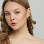 Laurel Leaf Ear Hook / Ear Cuff-Earrings-The Songbird Collection