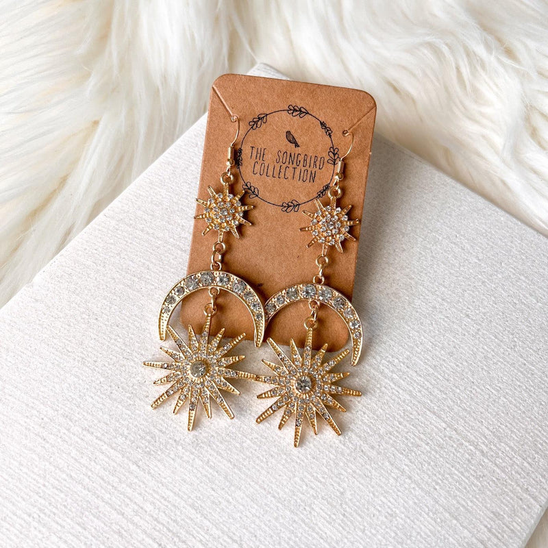 Sun, Star & Moon Earrings - Best Seller! - The Songbird Collection 