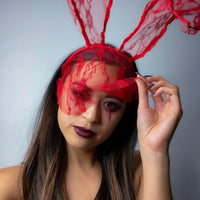 🐰 Black Lace Bunny Ear Headband - 4 Choices! LOW STOCK!! - The Songbird Collection 