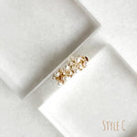 Cerise Pearly Ear Cuff - 3 Styles-Earrings-The Songbird Collection