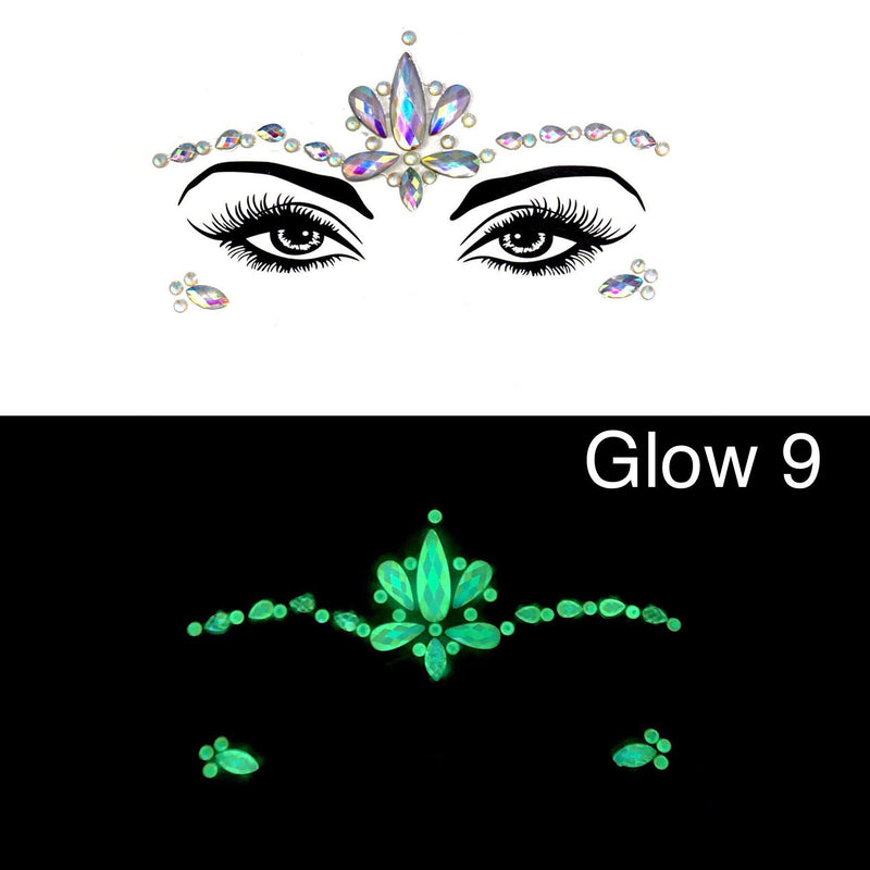 Glow in the Dark Face Gems - 14 NEW Designs for 2020! - The Songbird Collection 