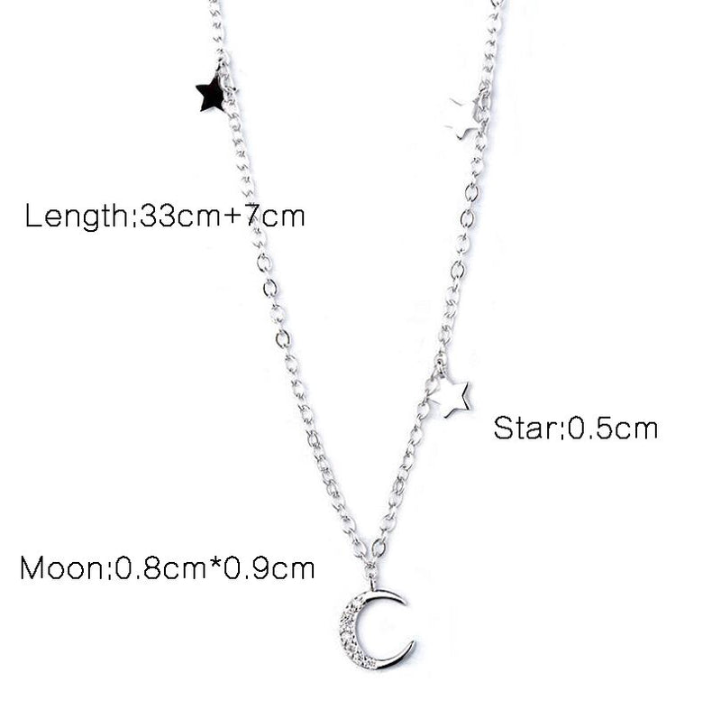 Lune et étoiles Sterling Silver Choker - RESTOCKED! - The Songbird Collection 