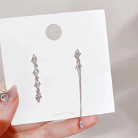 Cozette Asymmetric Crystal Drop Earrings - Low Stock & LAST CHANCE!! - The Songbird Collection 