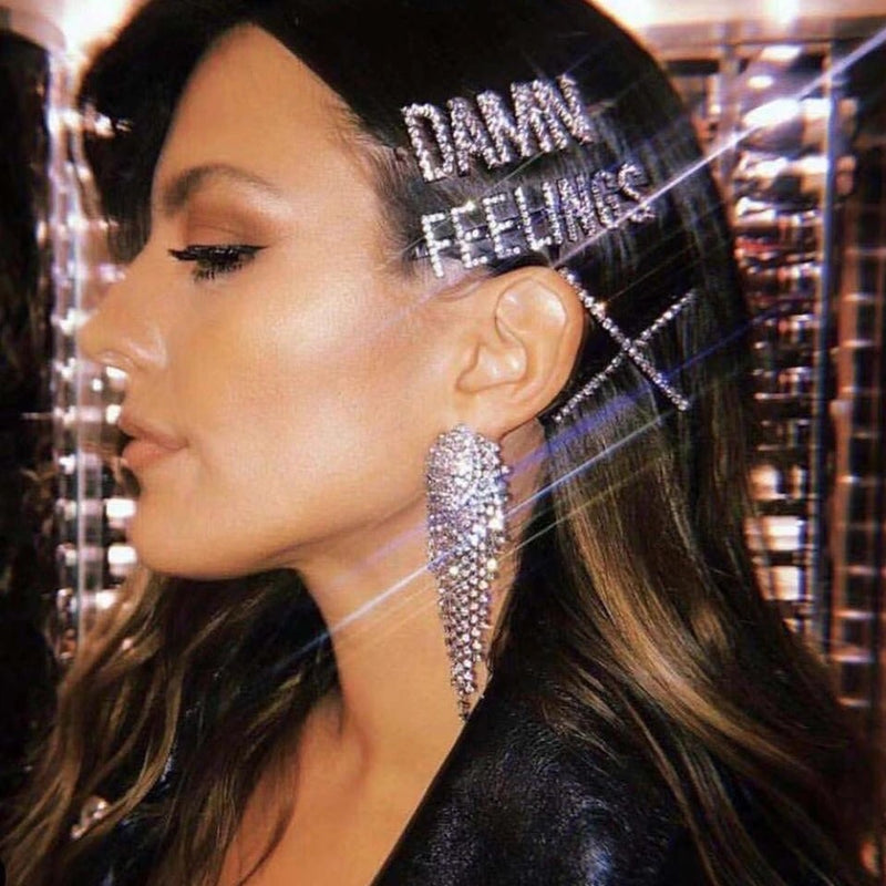DAMN DRIPPIN GLAM Rhinestone Hair Pins - OVER 2️⃣0️⃣ words LAST CHANCE! - The Songbird Collection 