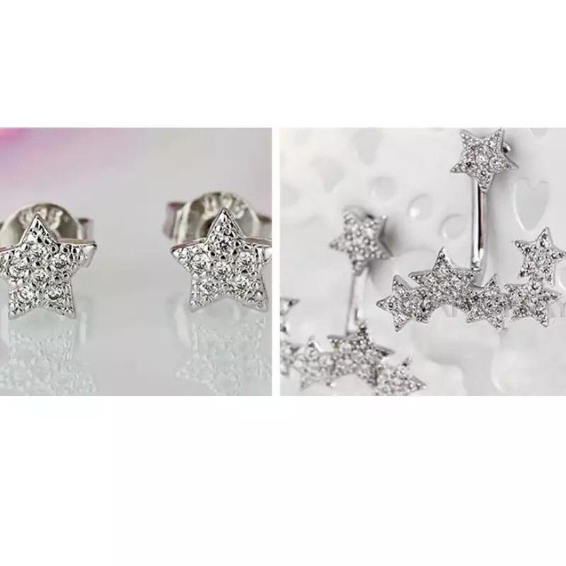 Shooting Stars Ear Jackets (925 Sterling Silver) - 3️⃣ LEFT! - The Songbird Collection 