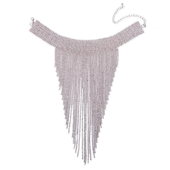 Drippin Glam Rhinestone Statement Choker Necklace - RESTOCKED & ON SALE!!! - The Songbird Collection 