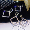 Heart 💜 Square Rhinestone Earrings - Almost ALL GONE! - The Songbird Collection 