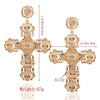 Golden Opulence Cross Earrings - 13 LEFT!! - The Songbird Collection 