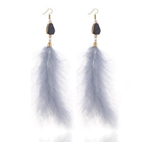 Soraya Feather Earrings - 4 COLORS Low Stock! - The Songbird Collection 