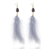 Soraya Feather Earrings - 4 COLORS Low Stock! - The Songbird Collection 