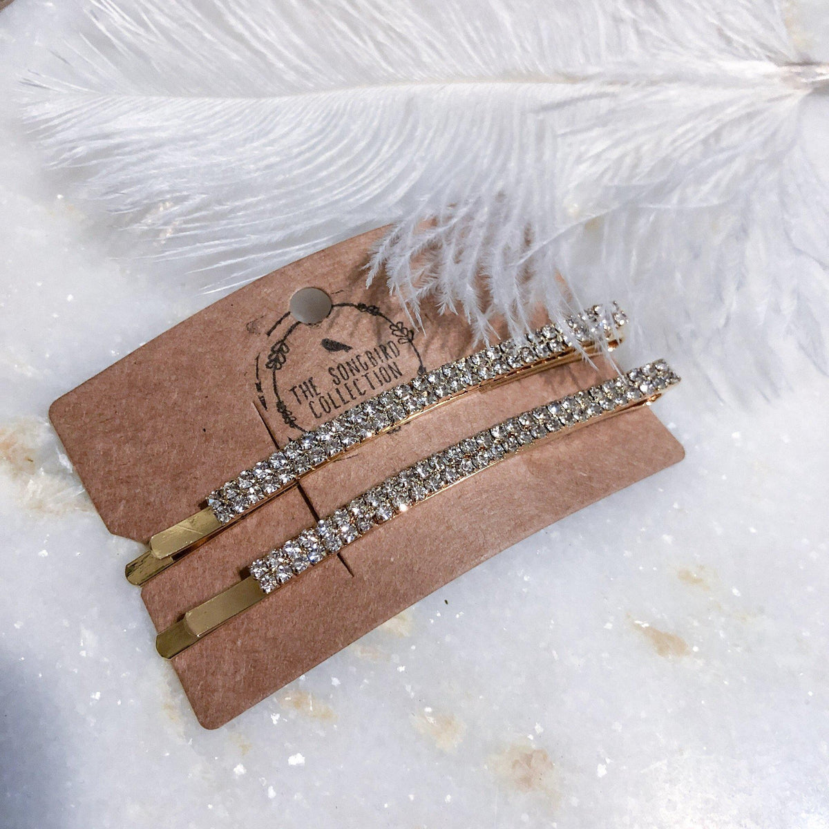 Double Rhinestone Hair Pin Set - 3 Sizes Selling Fast! - The Songbird Collection 