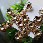 Golden Opulence Cross Earrings - 13 LEFT!! - The Songbird Collection 