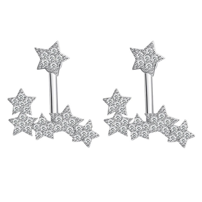 Shooting Stars Ear Jackets (925 Sterling Silver) - 3️⃣ LEFT! - The Songbird Collection 