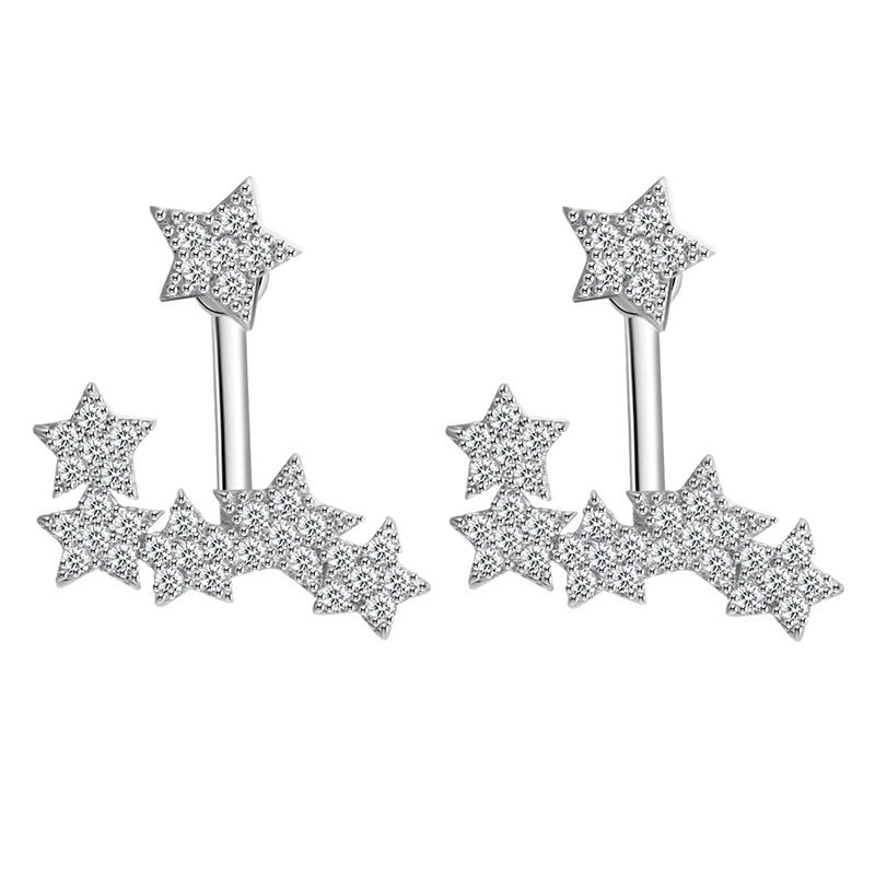 Shooting Stars Ear Jackets (925 Sterling Silver) - 3️⃣ LEFT! - The Songbird Collection 