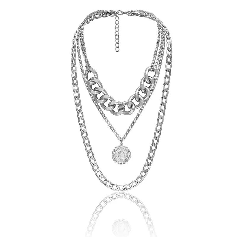 Letizia Layered Chain Necklace - LOW STOCK!!! - The Songbird Collection 