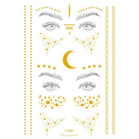 Metallic Face Temporary Tattoo Jewels - 11 Designs LOW STOCK!! - The Songbird Collection 