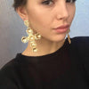 Golden Opulence Cross Earrings - 13 LEFT!! - The Songbird Collection 